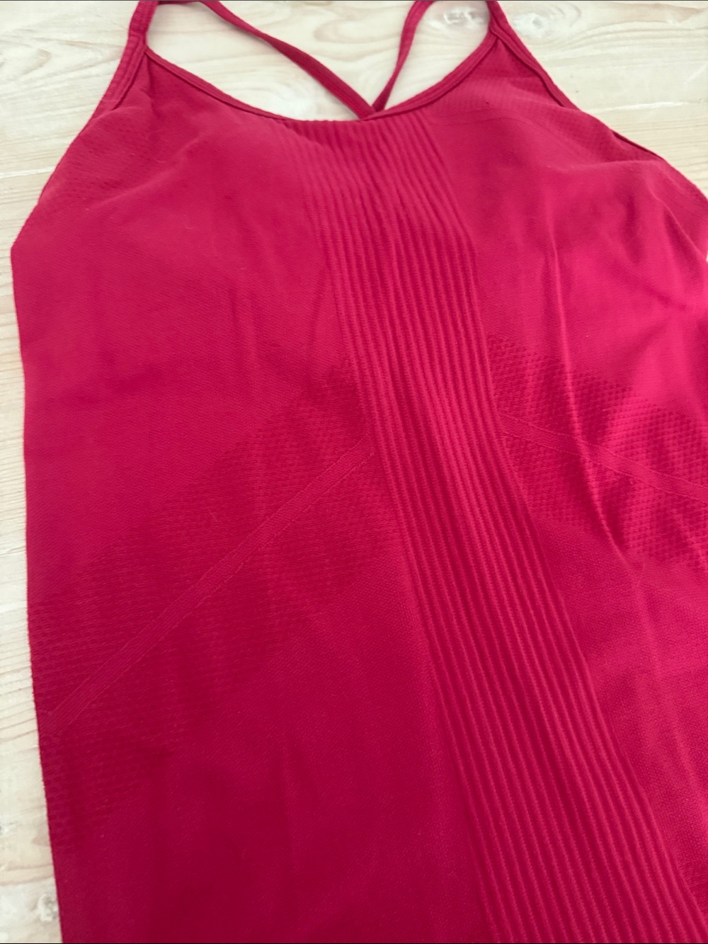 Fabletics Berry Ribbed Racerback Tank - Picture 3 of 6